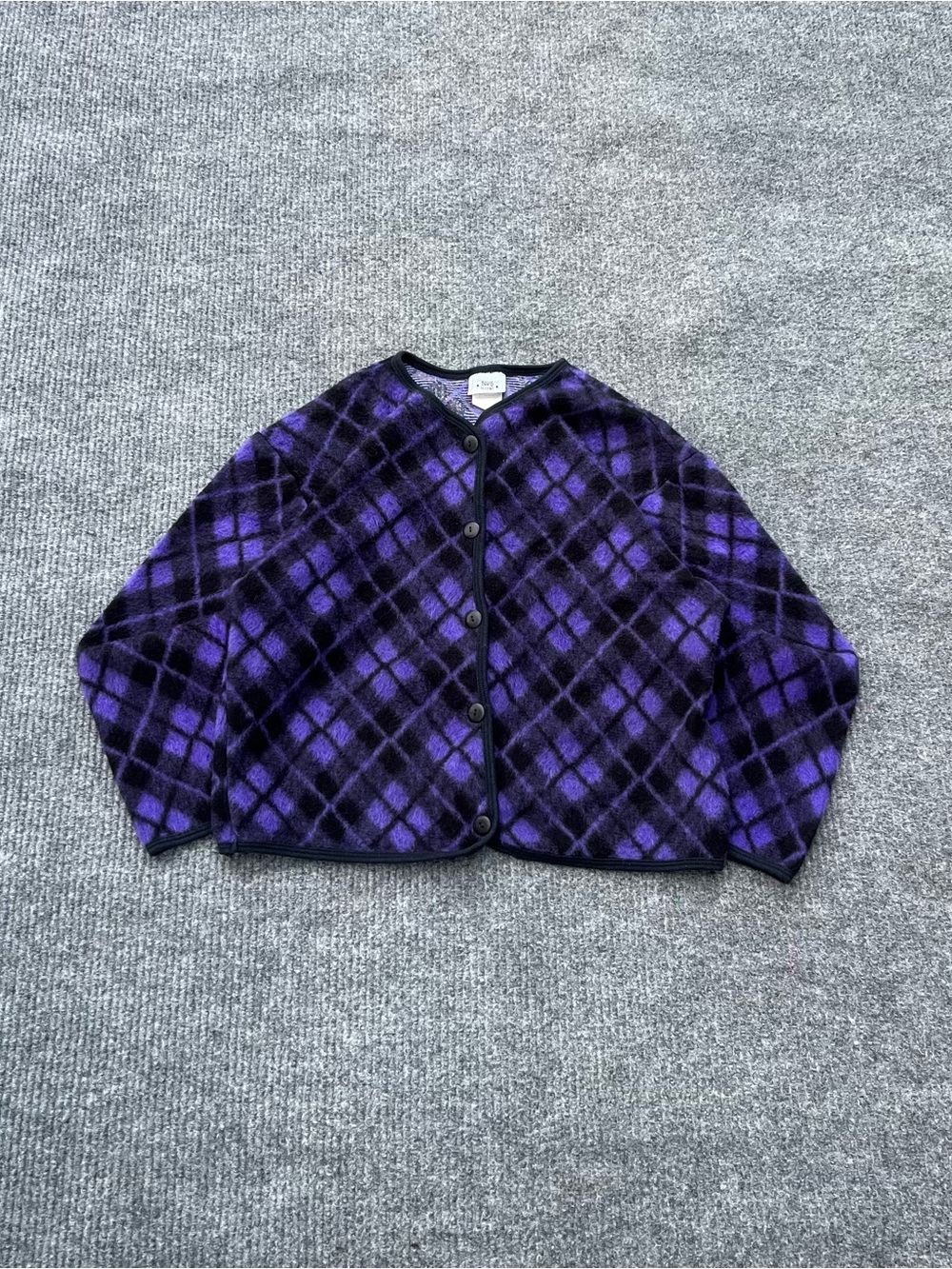 Vintage 70s Fleece Cardigan